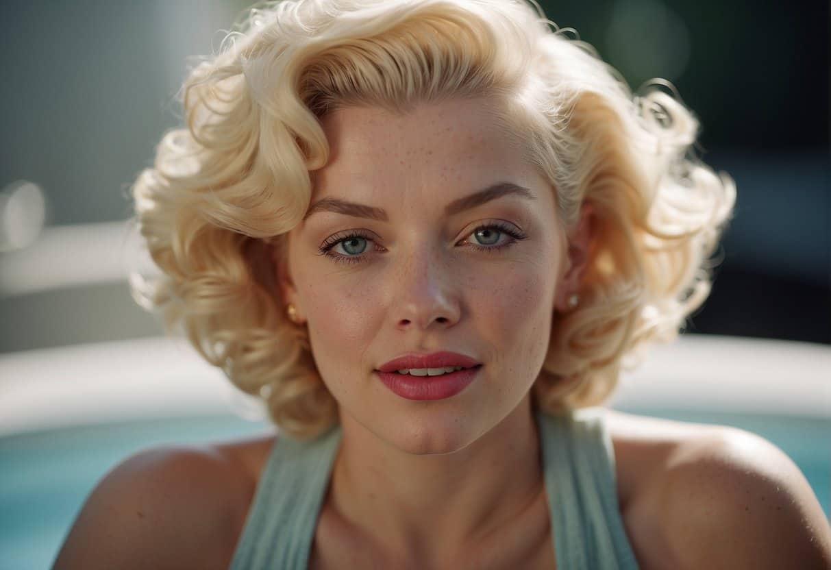 Marilyn Monroe's skincare routine: cleansing, exfoliating, and moisturizing. No makeup application